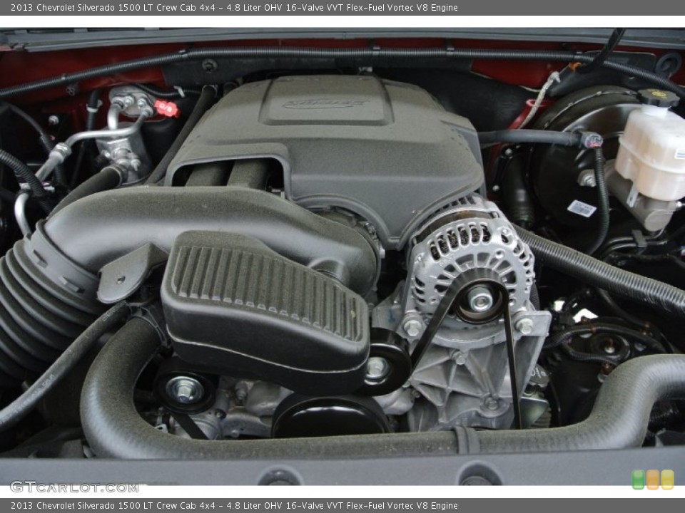 4.8 Liter OHV 16-Valve VVT Flex-Fuel Vortec V8 Engine for the 2013 Chevrolet Silverado 1500 #82837282