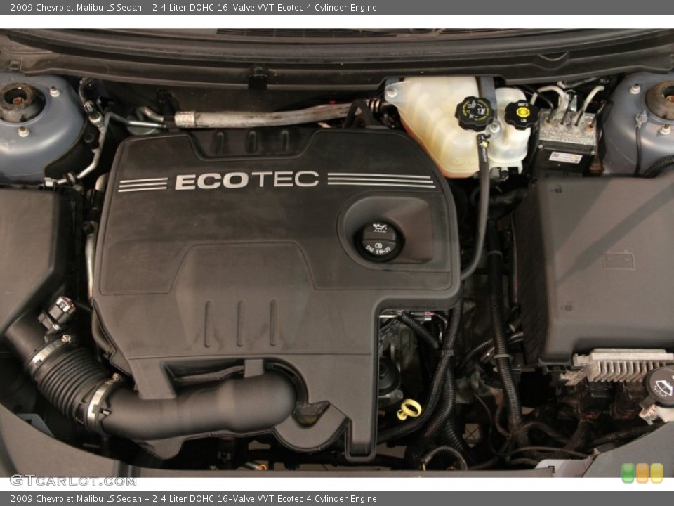 2.4 Liter DOHC 16-Valve VVT Ecotec 4 Cylinder 2009 Chevrolet Malibu Engine