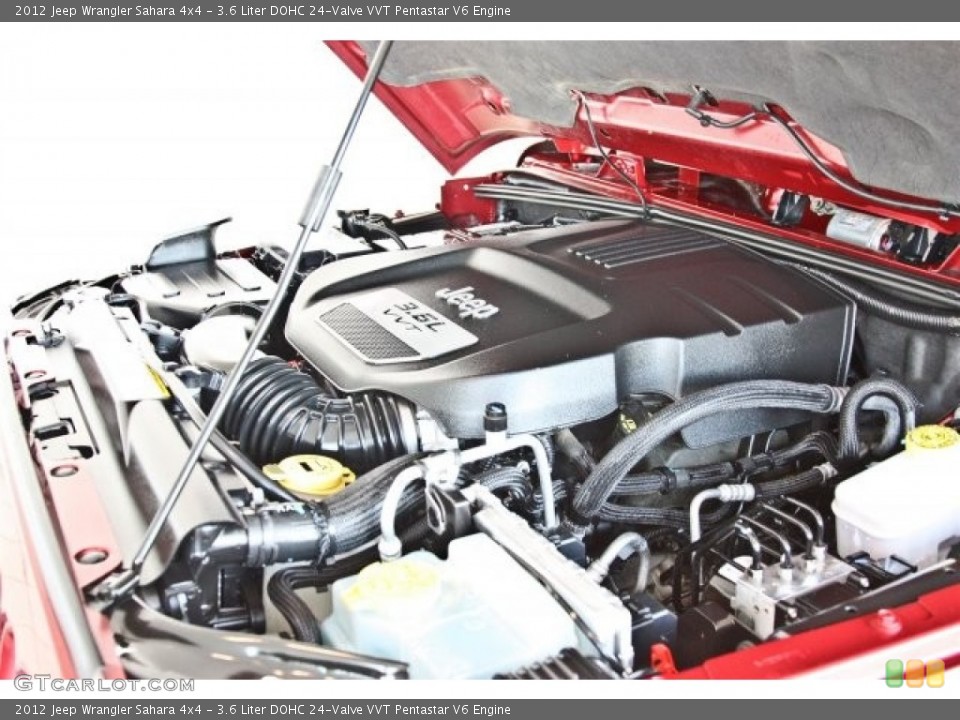 3.6 Liter DOHC 24-Valve VVT Pentastar V6 Engine for the 2012 Jeep Wrangler #82901578