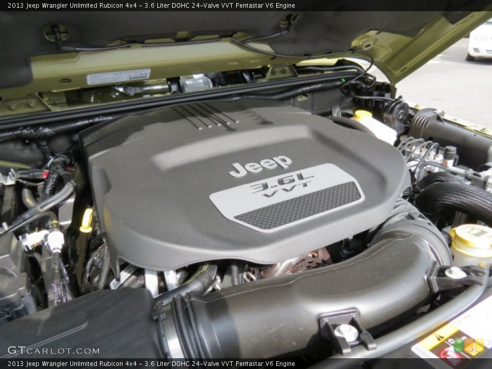 3.6 Liter DOHC 24-Valve VVT Pentastar V6 Engine for the 2013 Jeep Wrangler Unlimited #82902334