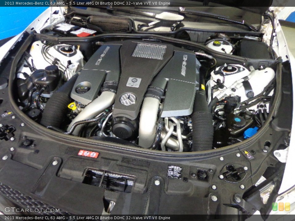 5.5 Liter AMG DI Biturbo DOHC 32-Valve VVT V8 2013 Mercedes-Benz CL Engine