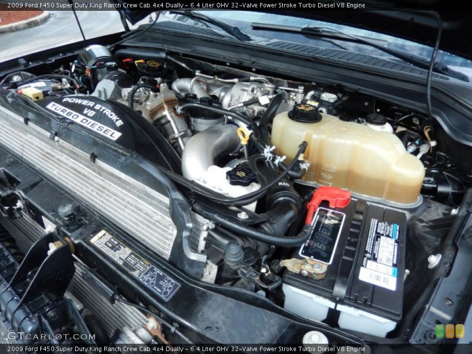 6.4 Liter OHV 32-Valve Power Stroke Turbo Diesel V8 Engine for the 2009 Ford F450 Super Duty #82971063