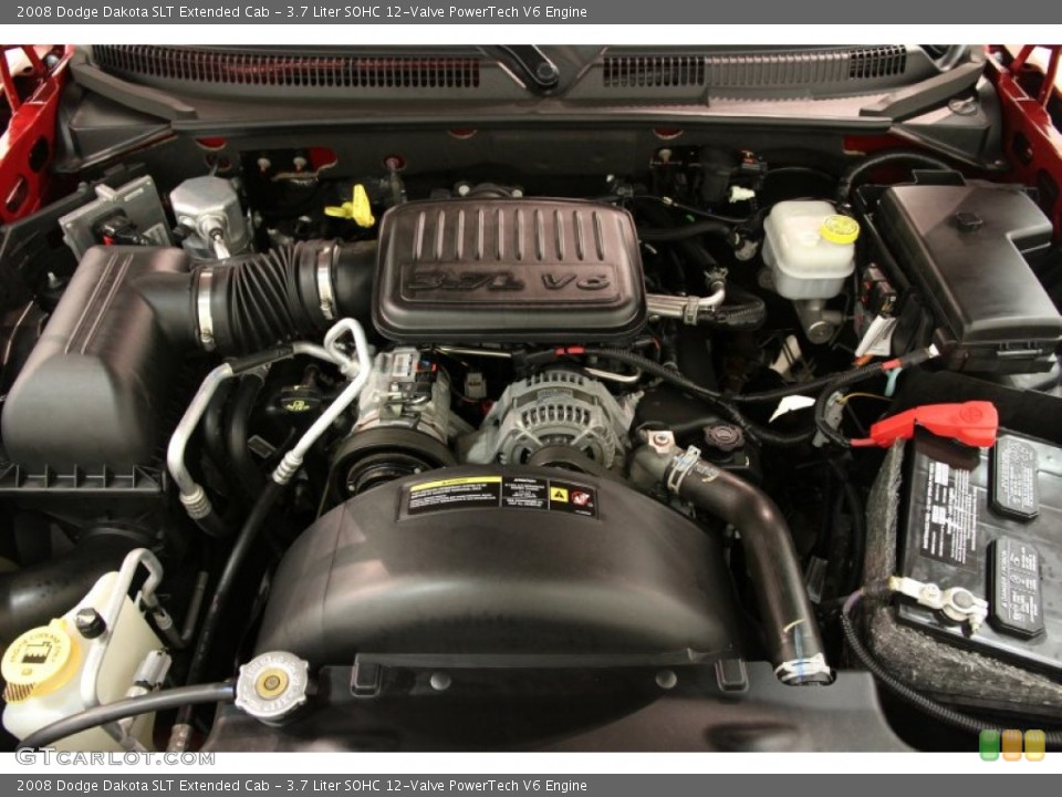 3.7 Liter SOHC 12-Valve PowerTech V6 Engine for the 2008 Dodge Dakota #82976071