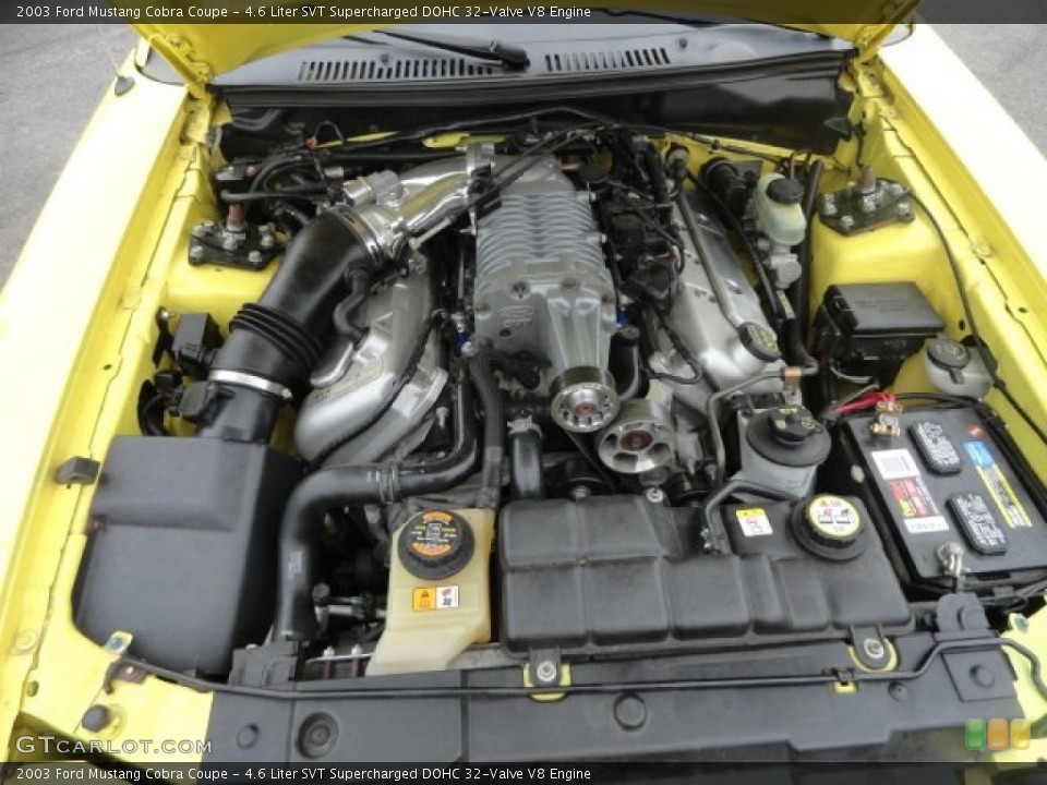 4.6 Liter SVT Supercharged DOHC 32-Valve V8 Engine for the 2003 Ford Mustang #83035417