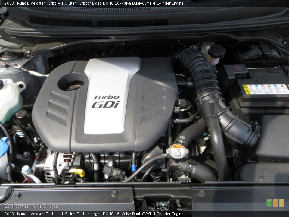 1.6 Liter Turbocharged DOHC 16-Valve Dual-CVVT 4 Cylinder Engine for the 2013 Hyundai Veloster #83042559