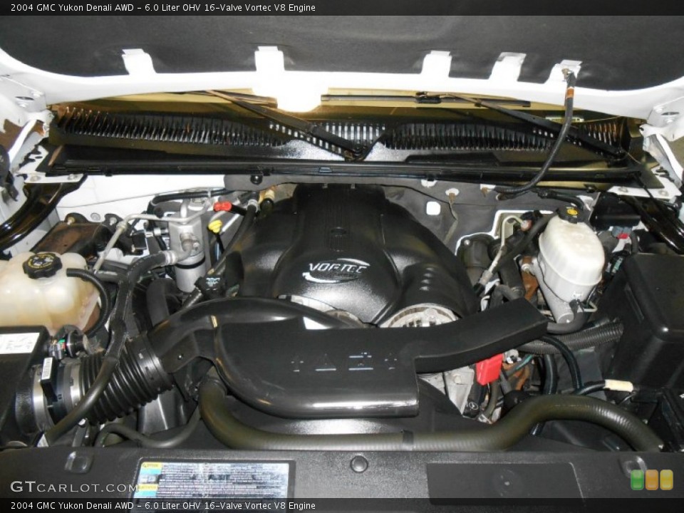 6.0 Liter OHV 16-Valve Vortec V8 2004 GMC Yukon Engine