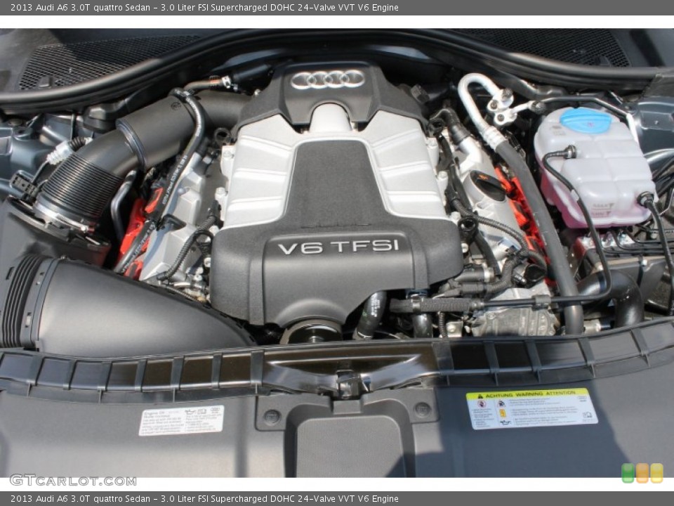 3.0 Liter FSI Supercharged DOHC 24-Valve VVT V6 2013 Audi A6 Engine