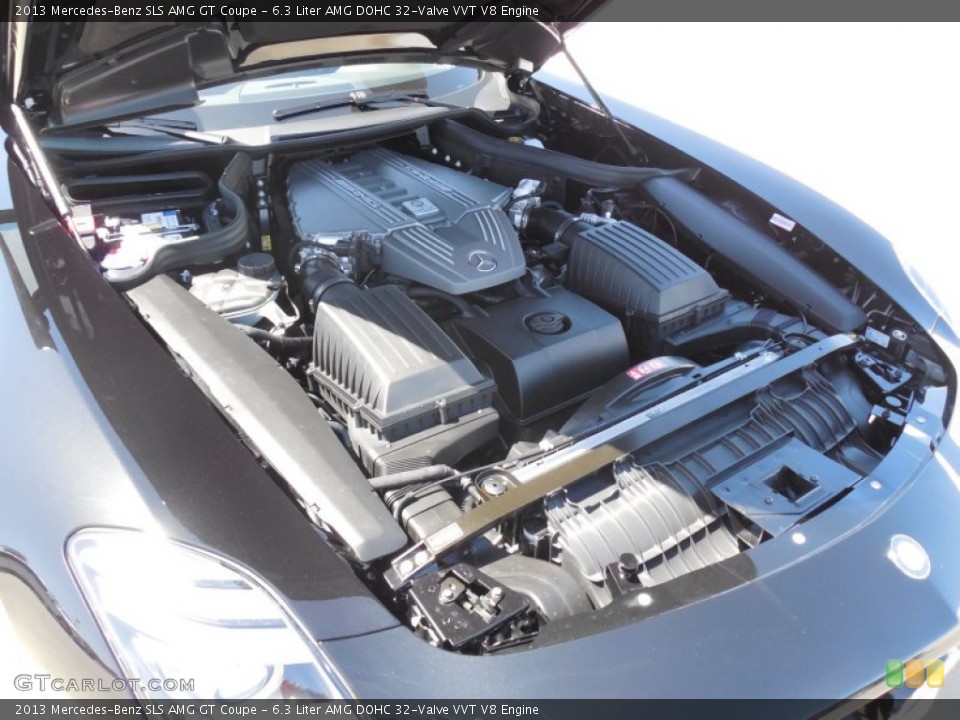 6.3 Liter AMG DOHC 32-Valve VVT V8 2013 Mercedes-Benz SLS Engine