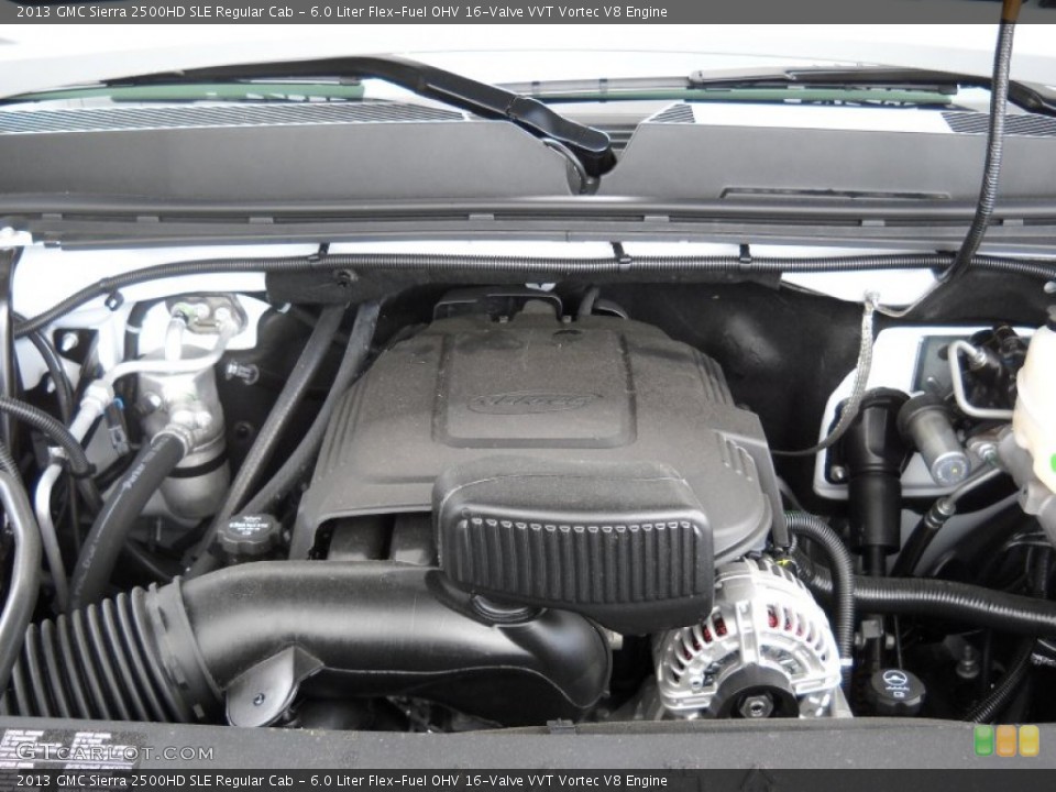6.0 Liter Flex-Fuel OHV 16-Valve VVT Vortec V8 Engine for the 2013 GMC Sierra 2500HD #83123988