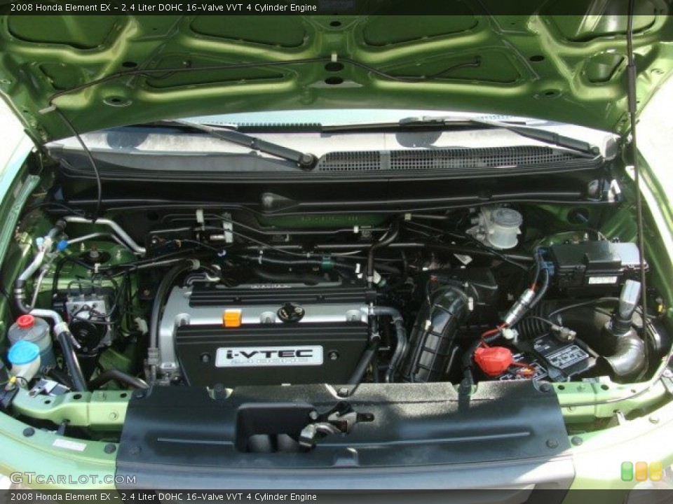 2.4 Liter DOHC 16-Valve VVT 4 Cylinder 2008 Honda Element Engine