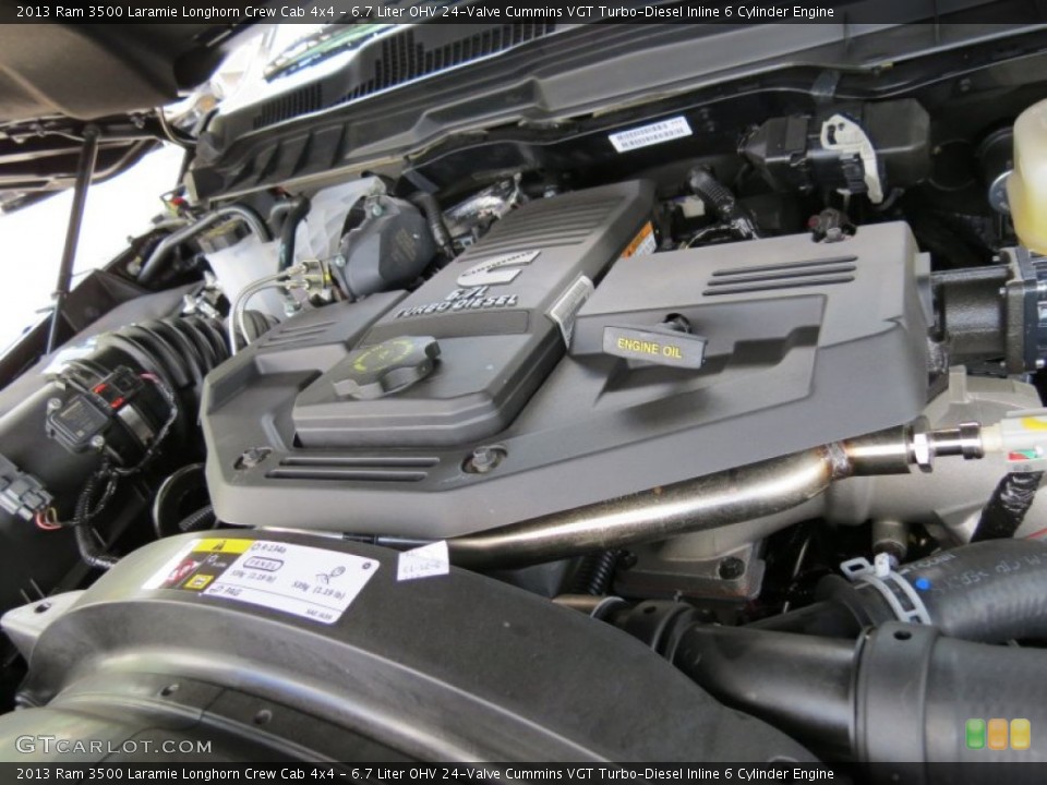 6.7 Liter OHV 24-Valve Cummins VGT Turbo-Diesel Inline 6 Cylinder Engine for the 2013 Ram 3500 #83186523