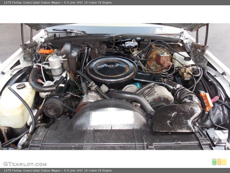 6.6 Liter OHV 16-Valve V8 Engine for the 1978 Pontiac Grand Safari #83226557