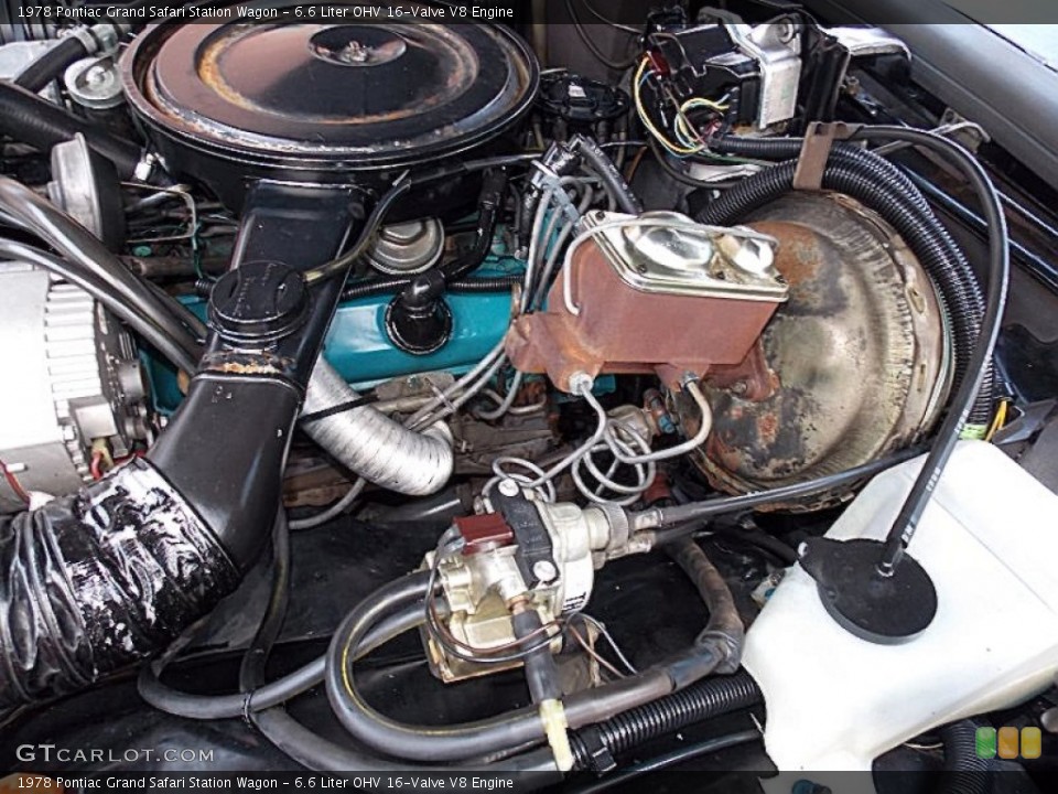 6.6 Liter OHV 16-Valve V8 Engine for the 1978 Pontiac Grand Safari #83226585