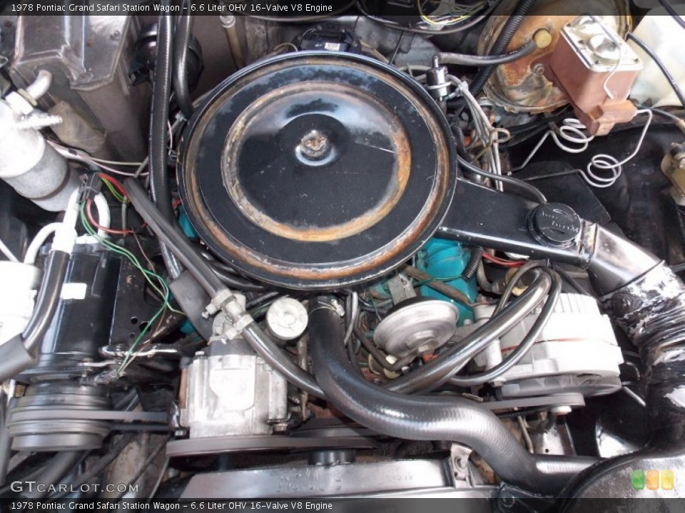 6.6 Liter OHV 16-Valve V8 Engine for the 1978 Pontiac Grand Safari #83226676