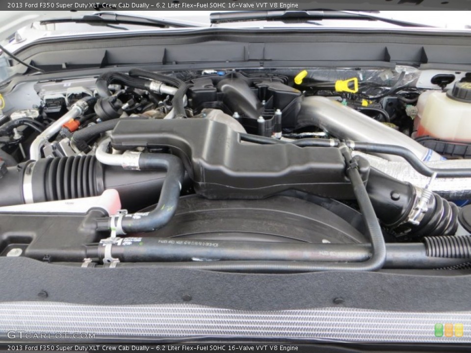6.2 Liter Flex-Fuel SOHC 16-Valve VVT V8 2013 Ford F350 Super Duty Engine