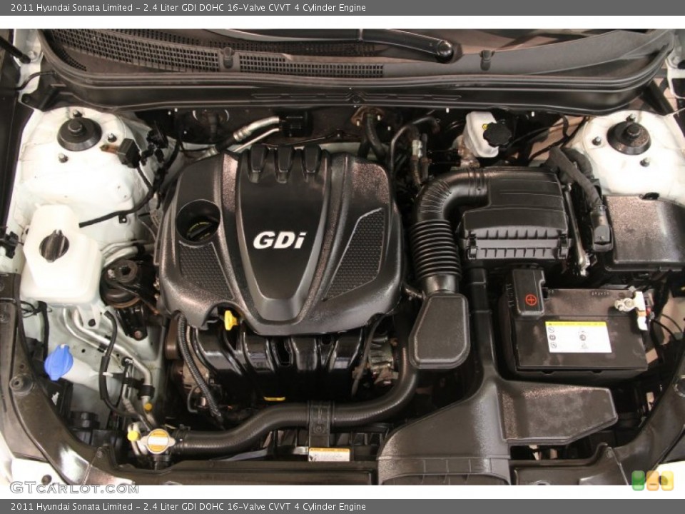 2.4 Liter GDI DOHC 16-Valve CVVT 4 Cylinder Engine for the 2011 Hyundai Sonata #83247482