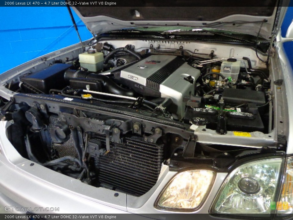 4.7 Liter DOHC 32-Valve VVT V8 2006 Lexus LX Engine