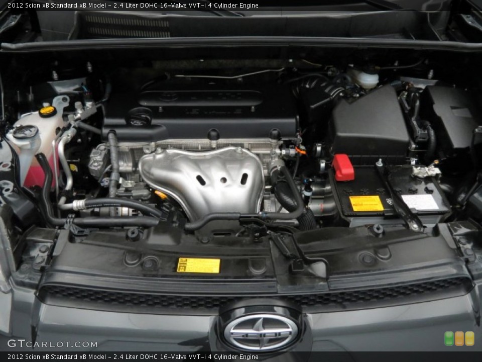 2.4 Liter DOHC 16-Valve VVT-i 4 Cylinder 2012 Scion xB Engine