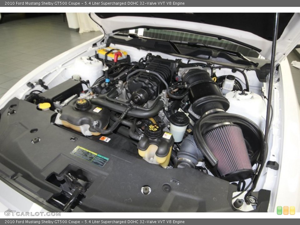 5.4 Liter Supercharged DOHC 32-Valve VVT V8 Engine for the 2010 Ford Mustang #83290530