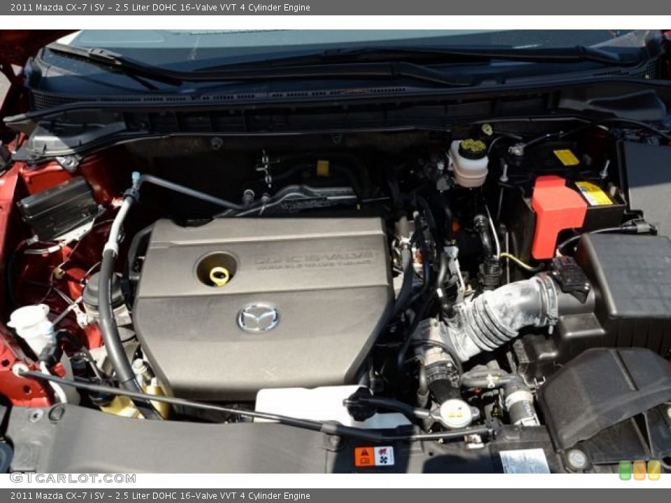 2.5 Liter DOHC 16-Valve VVT 4 Cylinder 2011 Mazda CX-7 Engine