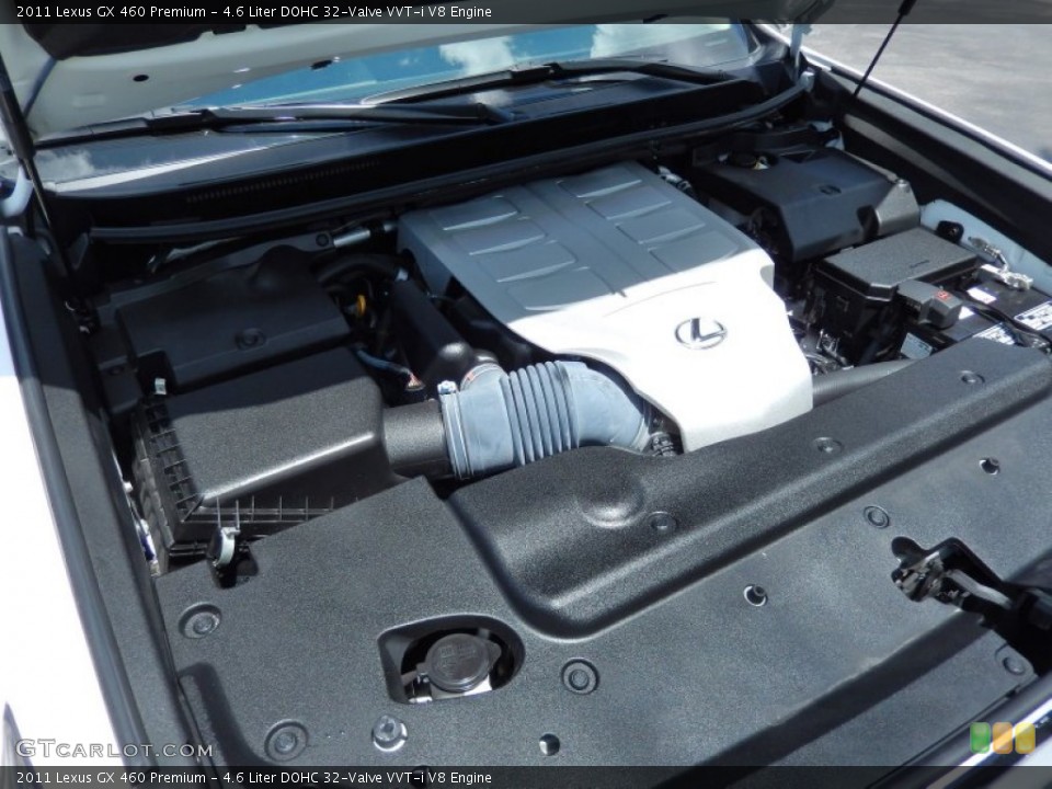 4.6 Liter DOHC 32-Valve VVT-i V8 2011 Lexus GX Engine