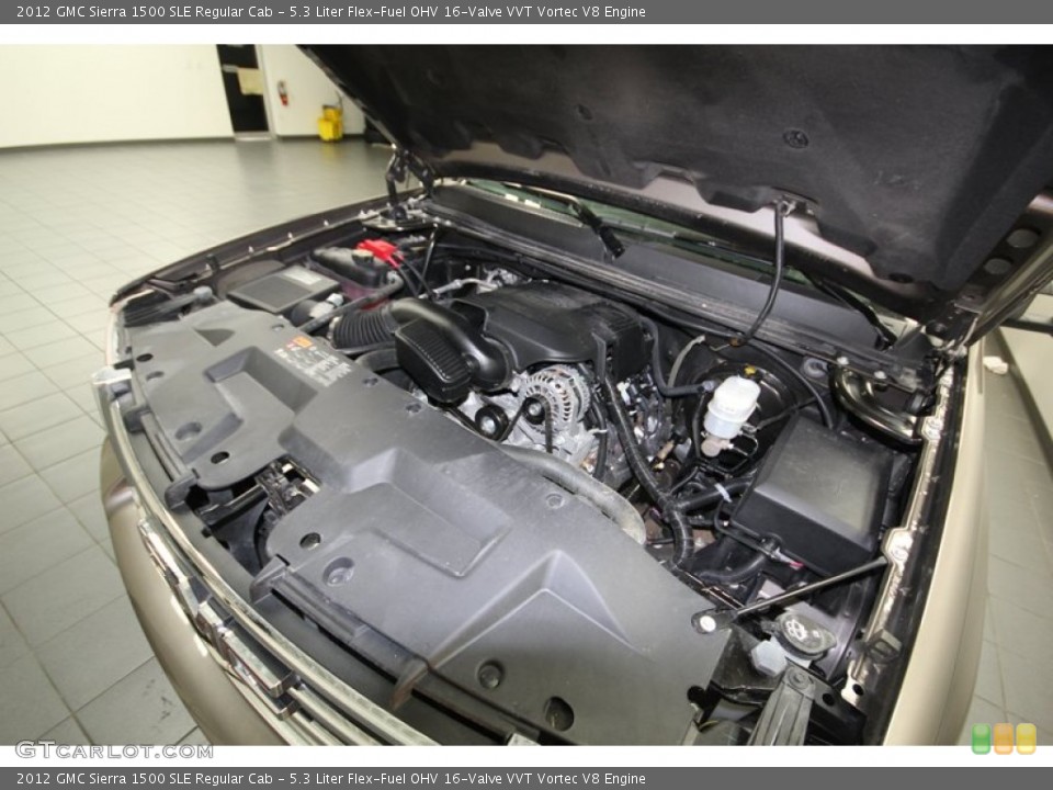 5.3 Liter Flex-Fuel OHV 16-Valve VVT Vortec V8 Engine for the 2012 GMC Sierra 1500 #83307777