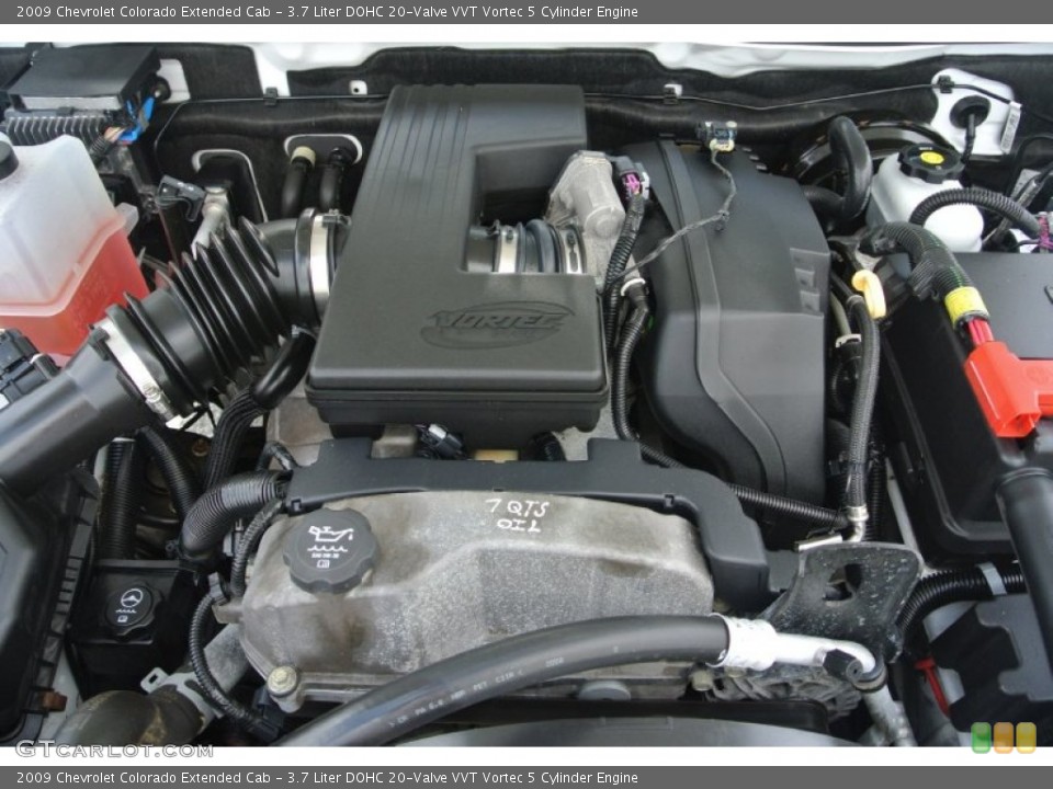 3.7 Liter DOHC 20-Valve VVT Vortec 5 Cylinder 2009 Chevrolet Colorado Engine