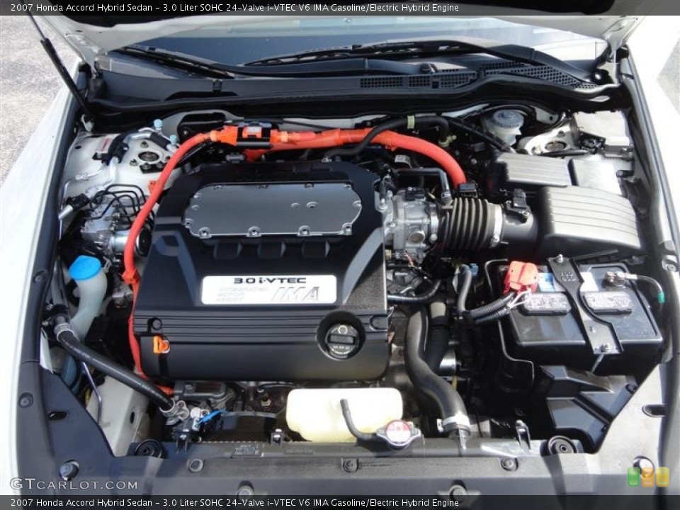 3.0 Liter SOHC 24-Valve i-VTEC V6 IMA Gasoline/Electric Hybrid Engine for the 2007 Honda Accord #83335300