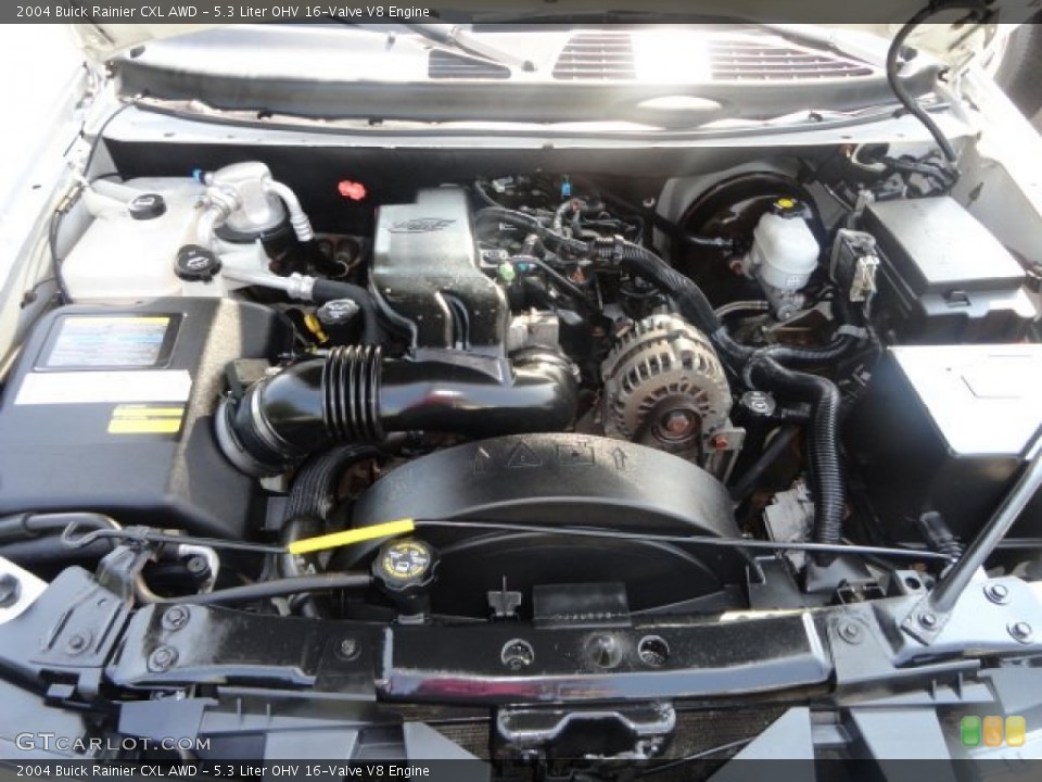 5.3 Liter OHV 16-Valve V8 2004 Buick Rainier Engine