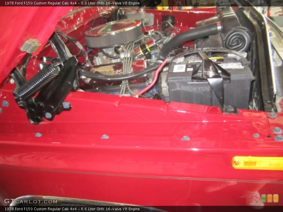 6.6 Liter OHV 16-Valve V8 1978 Ford F150 Engine