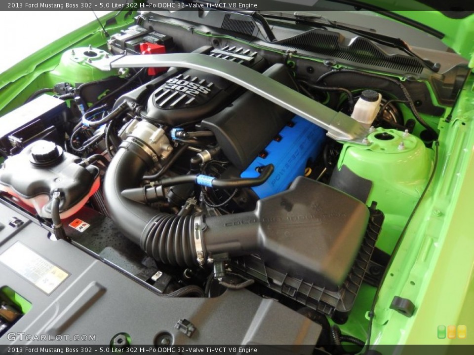 5.0 Liter 302 Hi-Po DOHC 32-Valve Ti-VCT V8 Engine for the 2013 Ford Mustang #83352548