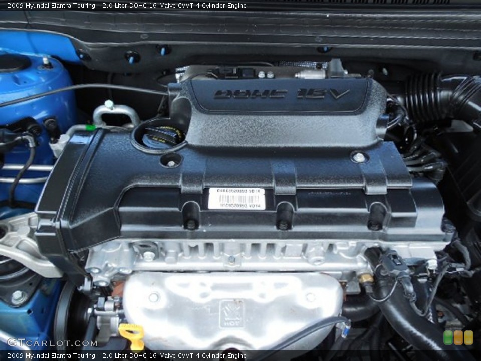 2.0 Liter DOHC 16-Valve CVVT 4 Cylinder Engine for the 2009 Hyundai Elantra #83362207
