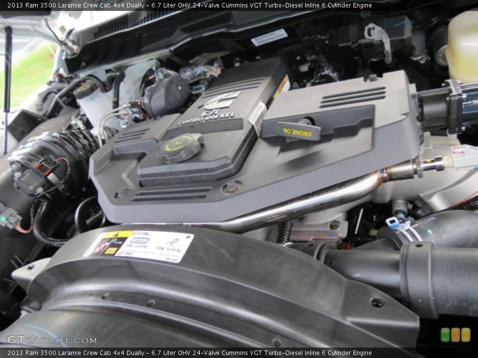 6.7 Liter OHV 24-Valve Cummins VGT Turbo-Diesel Inline 6 Cylinder Engine for the 2013 Ram 3500 #83400505