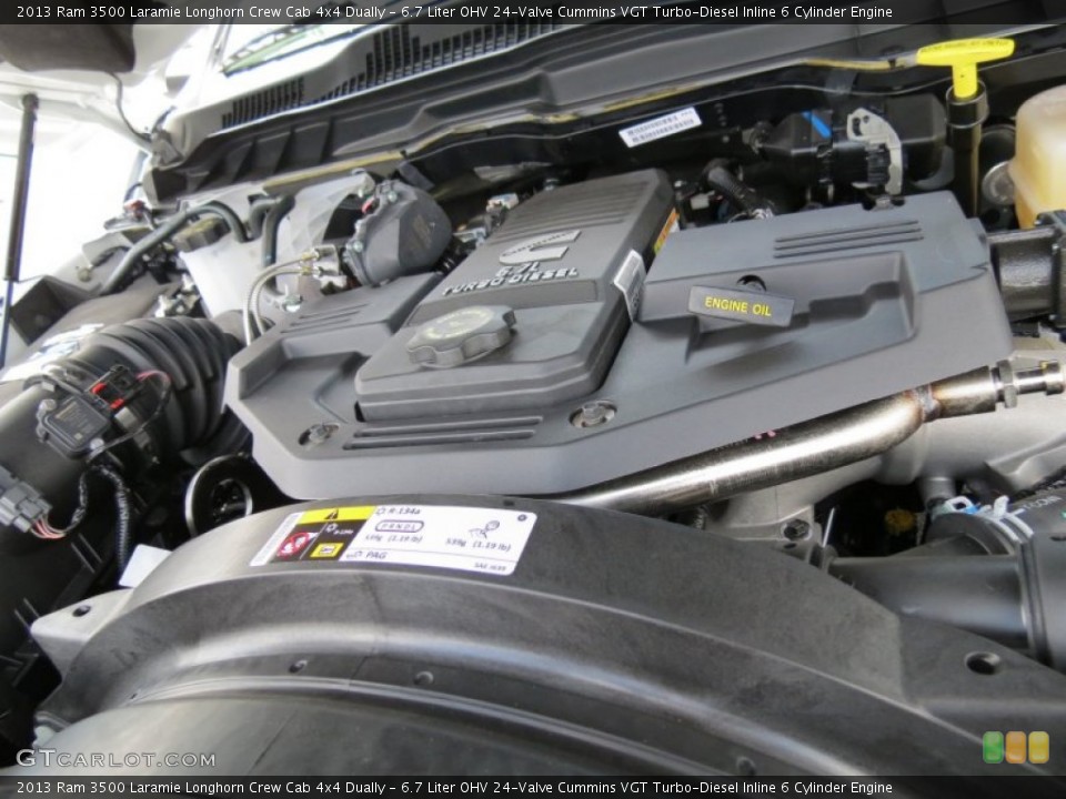6.7 Liter OHV 24-Valve Cummins VGT Turbo-Diesel Inline 6 Cylinder Engine for the 2013 Ram 3500 #83406745