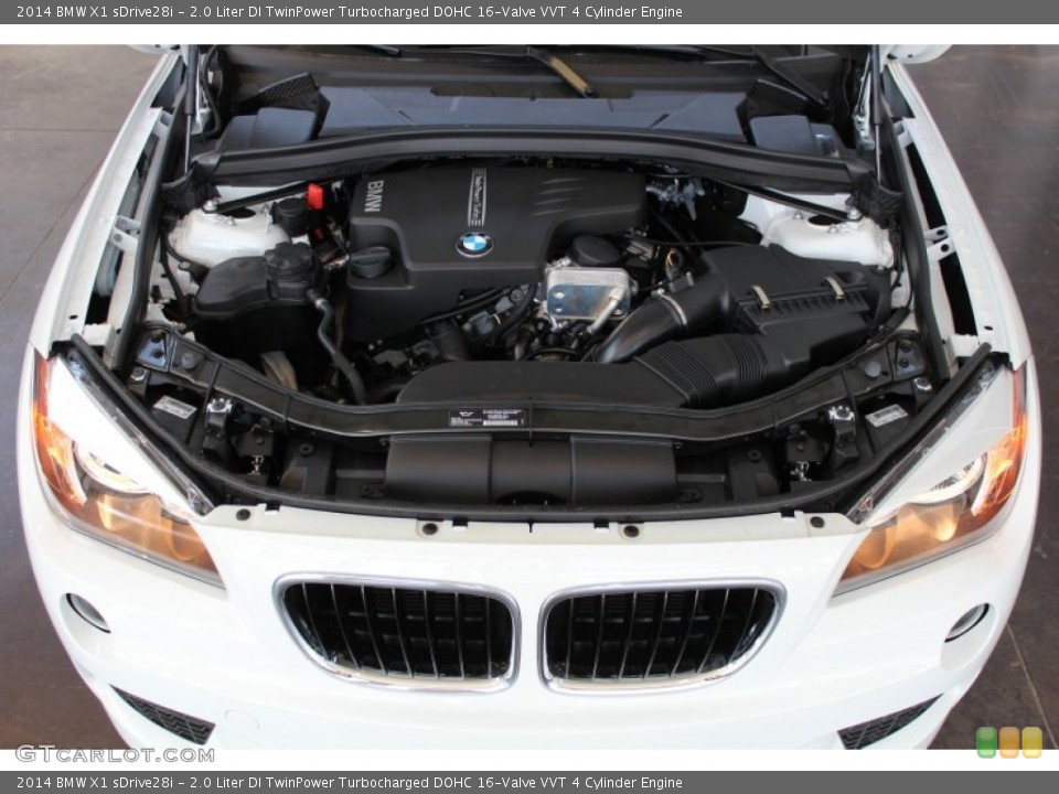 2.0 Liter DI TwinPower Turbocharged DOHC 16-Valve VVT 4 Cylinder 2014 BMW X1 Engine