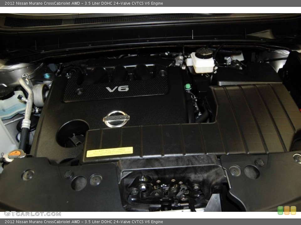 3.5 Liter DOHC 24-Valve CVTCS V6 2012 Nissan Murano Engine