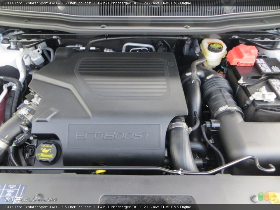 3.5 Liter EcoBoost DI Twin-Turbocharged DOHC 24-Valve Ti-VCT V6 Engine for the 2014 Ford Explorer #83438884
