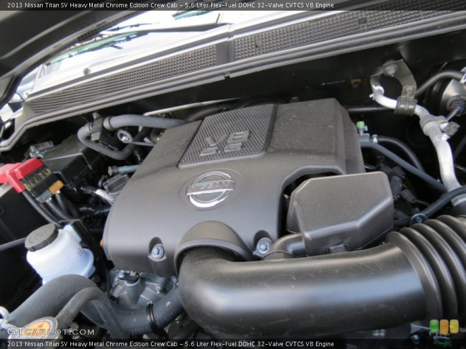 5.6 Liter Flex-Fuel DOHC 32-Valve CVTCS V8 Engine for the 2013 Nissan Titan #83454496