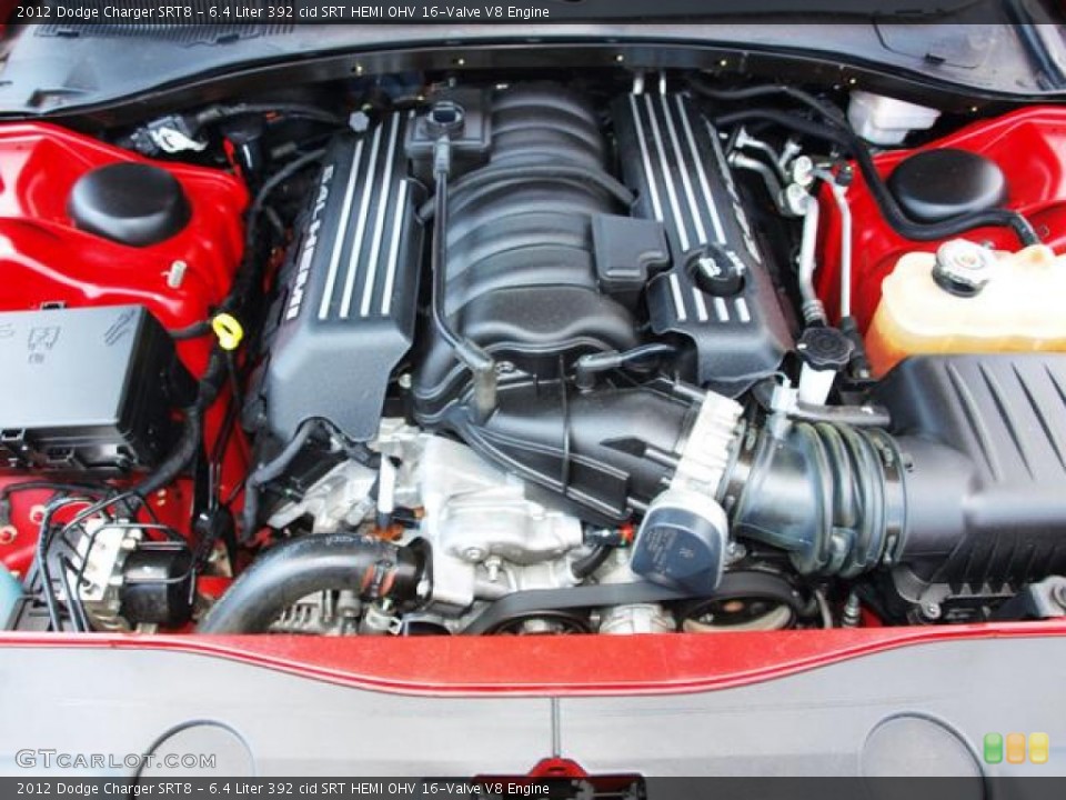 6.4 Liter 392 cid SRT HEMI OHV 16-Valve V8 2012 Dodge Charger Engine