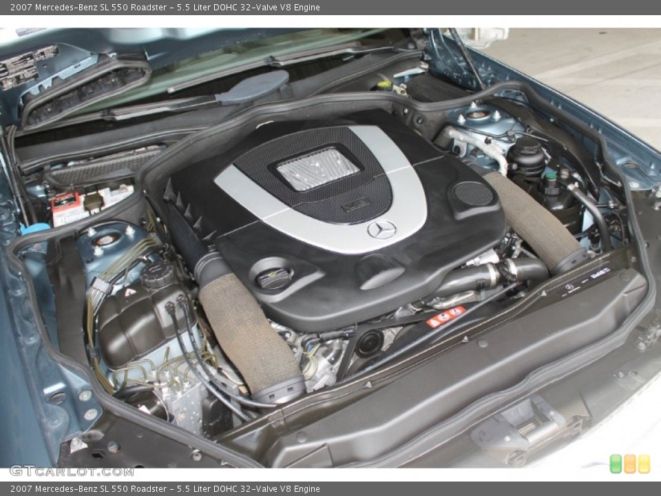 5.5 Liter DOHC 32-Valve V8 2007 Mercedes-Benz SL Engine