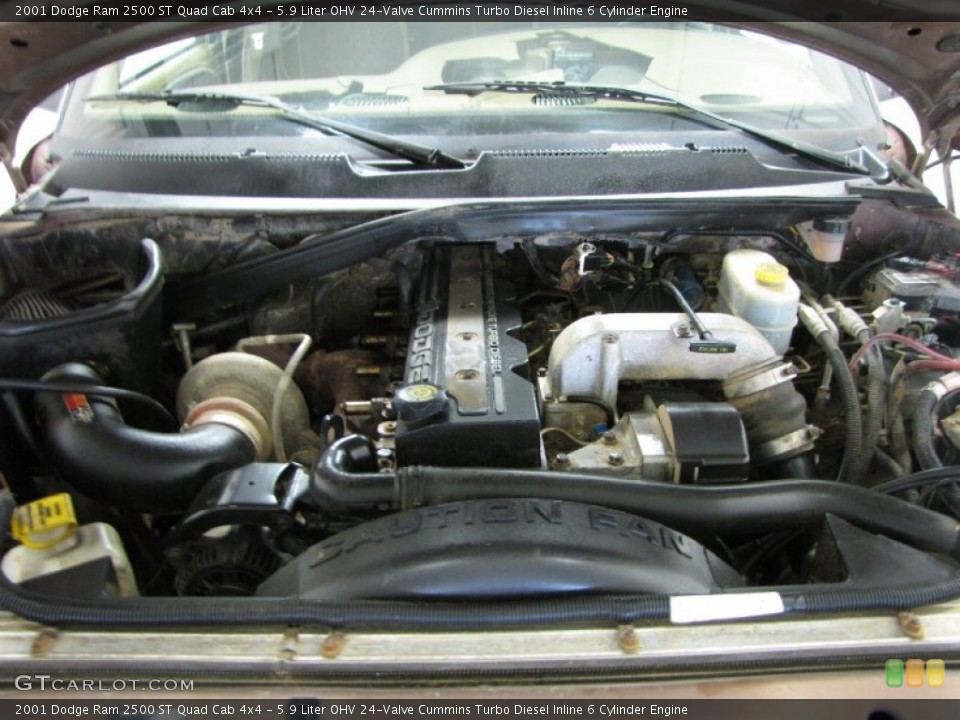 5.9 Liter OHV 24-Valve Cummins Turbo Diesel Inline 6 Cylinder Engine for the 2001 Dodge Ram 2500 #83551746