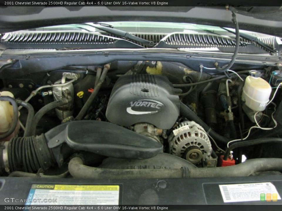 6.0 Liter OHV 16-Valve Vortec V8 Engine for the 2001 Chevrolet Silverado 2500HD #83552847