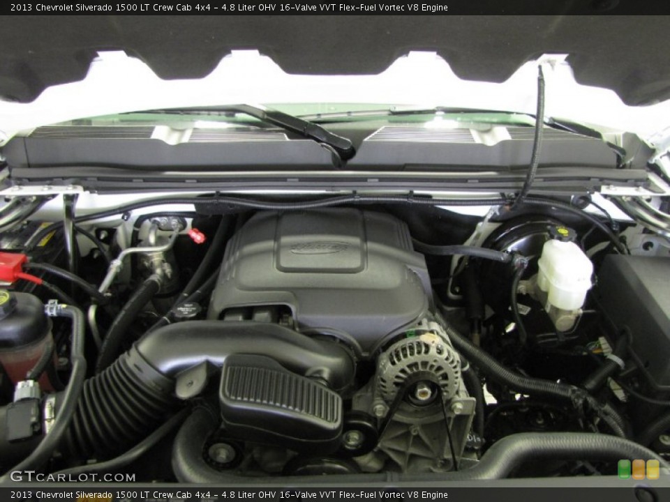 4.8 Liter OHV 16-Valve VVT Flex-Fuel Vortec V8 Engine for the 2013 Chevrolet Silverado 1500 #83555574
