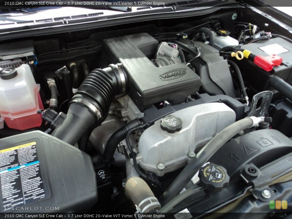 3.7 Liter DOHC 20-Valve VVT Vortec 5 Cylinder 2010 GMC Canyon Engine