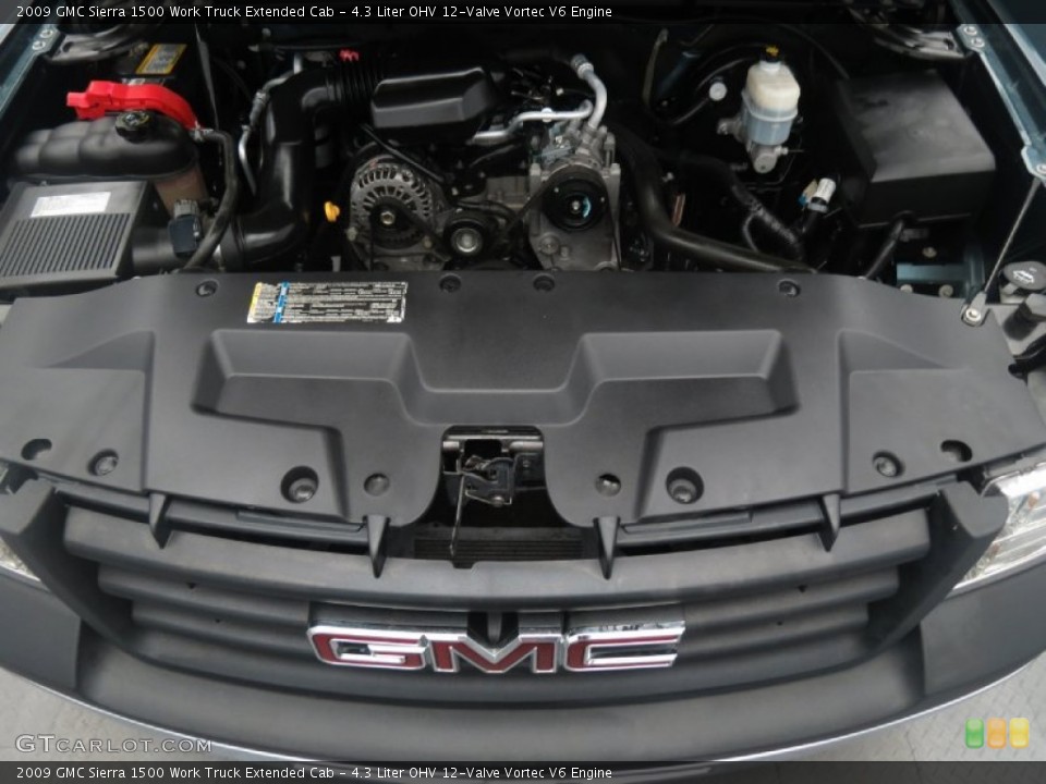 4.3 Liter OHV 12-Valve Vortec V6 2009 GMC Sierra 1500 Engine