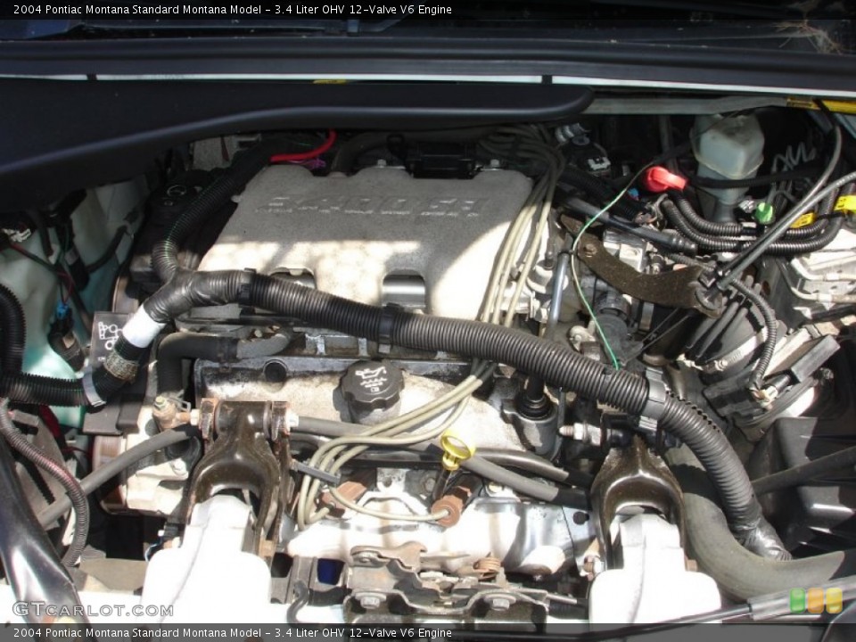 3.4 Liter OHV 12-Valve V6 2004 Pontiac Montana Engine