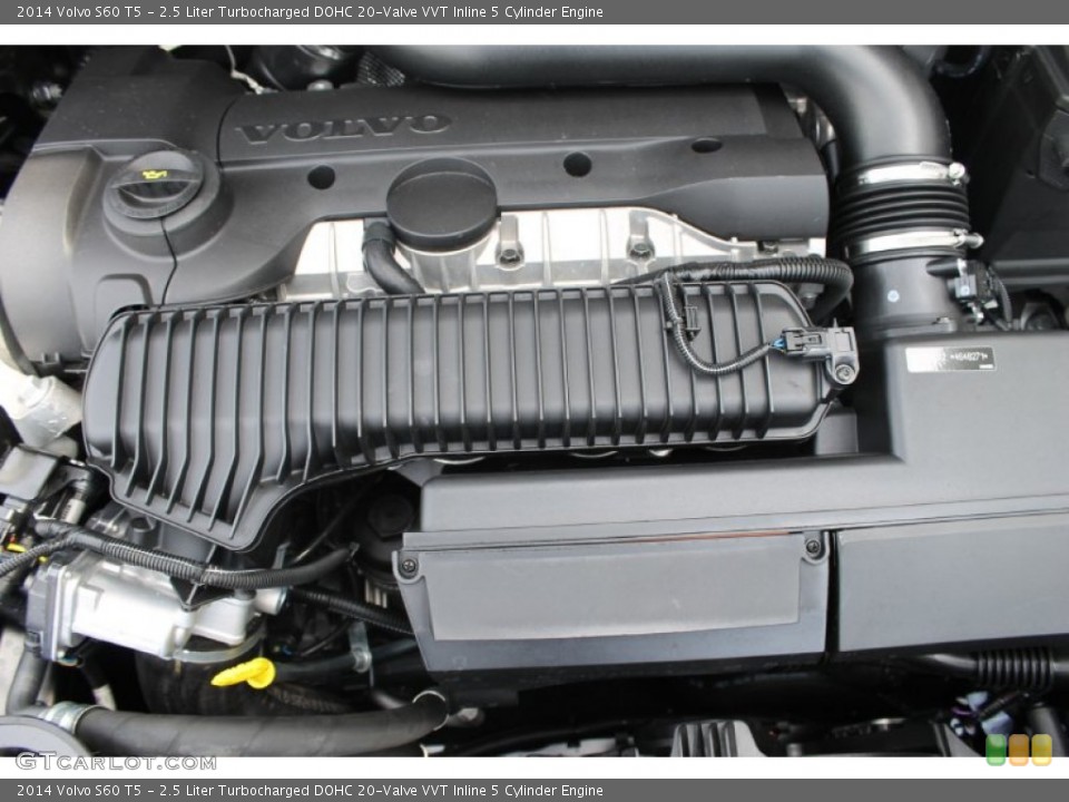 2.5 Liter Turbocharged DOHC 20-Valve VVT Inline 5 Cylinder Engine for the 2014 Volvo S60 #83602047