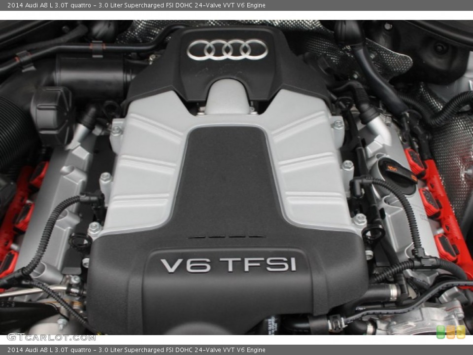 3.0 Liter Supercharged FSI DOHC 24-Valve VVT V6 Engine for the 2014 Audi A8 #83632726