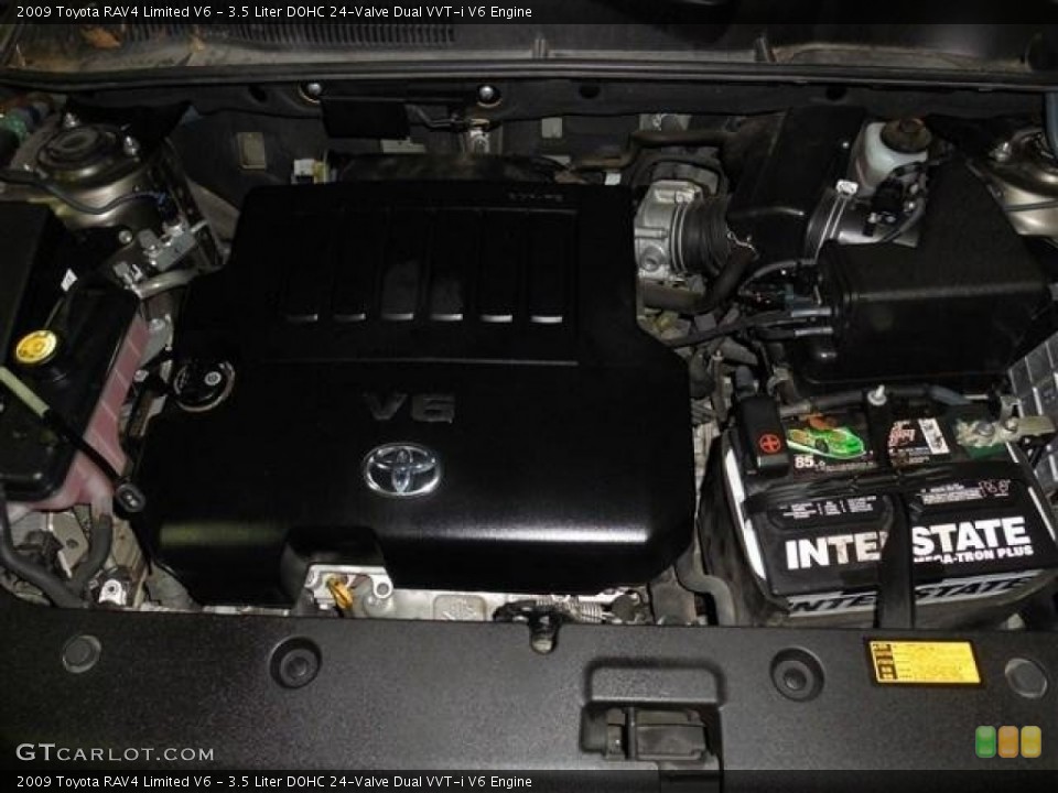3.5 Liter DOHC 24-Valve Dual VVT-i V6 2009 Toyota RAV4 Engine