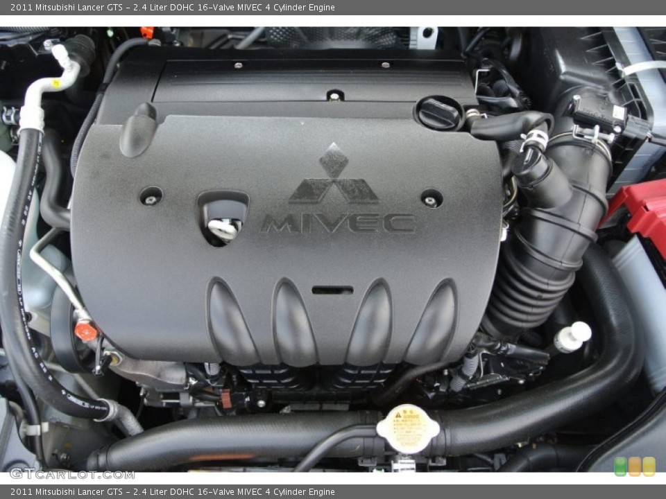 2.4 Liter DOHC 16-Valve MIVEC 4 Cylinder 2011 Mitsubishi Lancer Engine